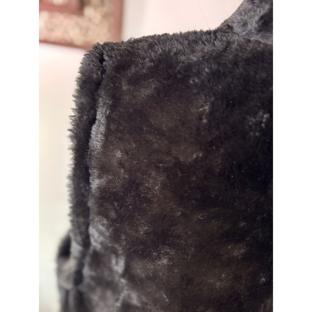 Vintage animal print faux fur vest Bear Ridge Outfitters XL Made in USA - Picture 9 of 10